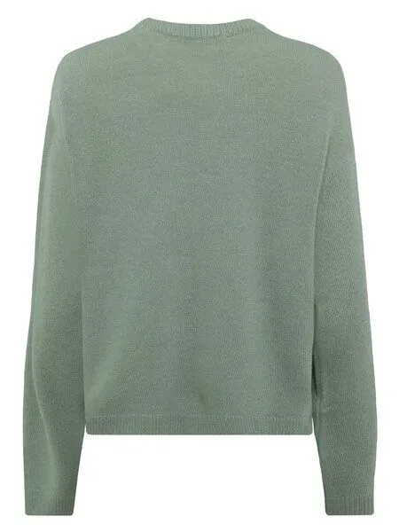 KnowledgeCotton Apparel KnowledgeCotton Apparel Crew Neck Strickpullover aus Lammwolle, Lily pad, – Produktbild 2 von 3