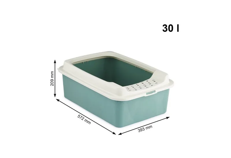 rotho rotho Katzentoilette "BONNIE" aus Recyclingkunststoff, mistletoe green – Produktbild 4 von 5