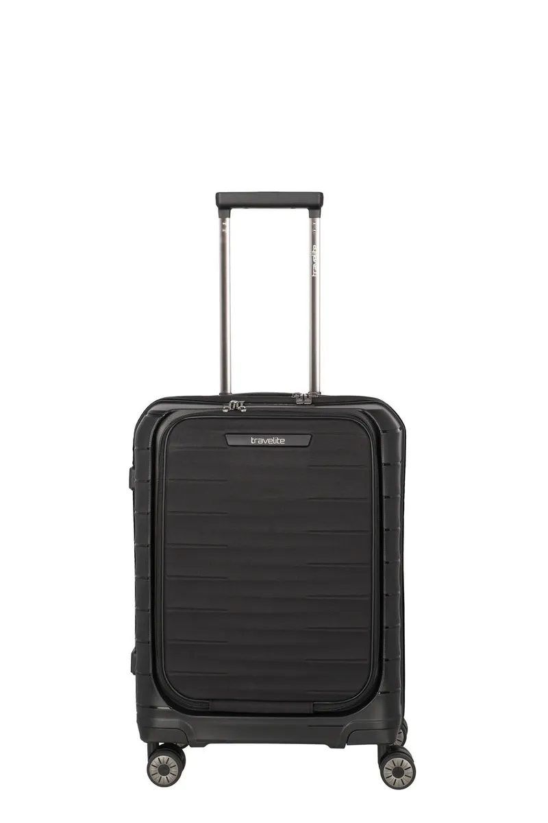 Travelite Travelite Mooby Trolley S mit Vortasche, 4-Rollen Schwarz, Black, – Produktbild 1 von 1