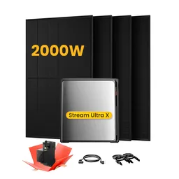 EcoFlow EcoFlow Stream Ultra X, All-in-One Speicher für Balkonkraftwerke, mit 4 x 500 Bifaziale Solarmodule, by Powerness - Stream Ultra X | 3840Wh / Gratis Smart Meter / Selbstabholung – Produktbild 1 von 1