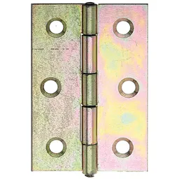 Alberts ALBERTS Scharnier, galv. gelb verzinkt, LxB 63x43 mm – Produktbild 1 von 1