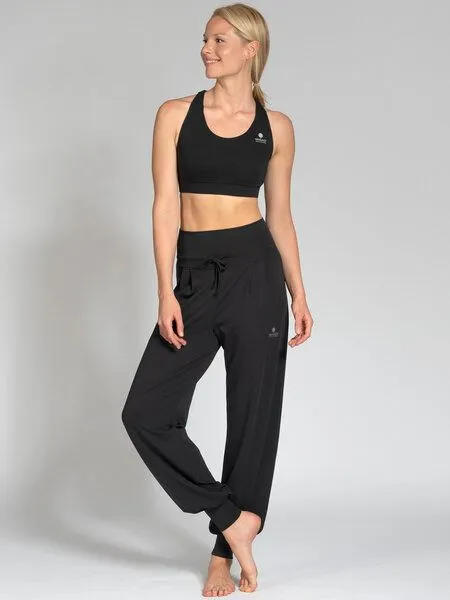 Magadi Magadi Yoga- und Wohlfühlhose FLORENCE aus weichem Naturmaterial, Grau (dark grey), – Produktbild 2 von 4