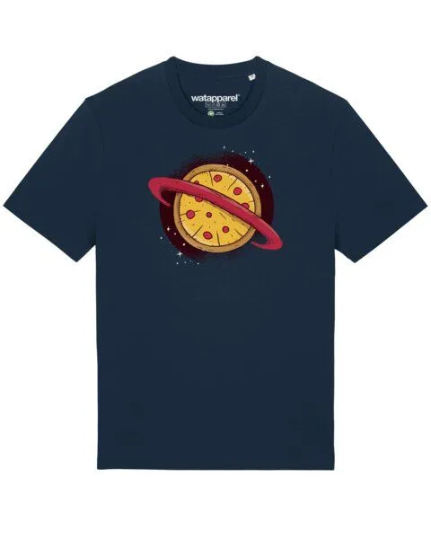 watapparel watapparel T-Shirt Unisex Pizza Planet, French navy, – Produktbild 1 von 3