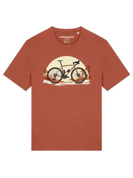 watapparel watapparel T-Shirt Unisex Gravelbike, Heritage brown, – Produktbild 2 von 3