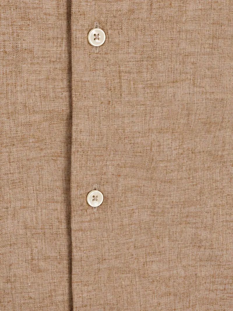 Suitable Suitable Hemd Melange Camel - Größe 43 (XL), Braun, – Produktbild 4 von 5