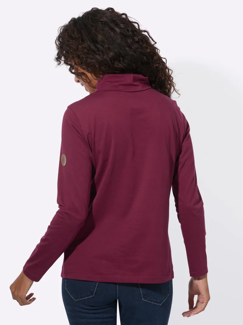 Witt Witt Rollkragenshirt bordeaux, Bordeaux, – Produktbild 2 von 2