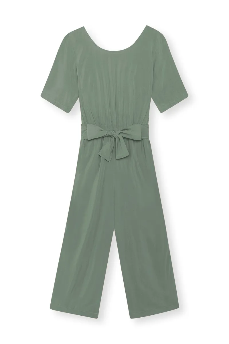 Lovjoi LOVJOI Damen vegan Jumpsuit Staine Halbarm Farn, Hellgrün, – Produktbild 1 von 2