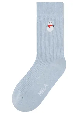 MELA Gerippte Socken mit Stickerei, 1er Pack – Produktbild 1 von 1