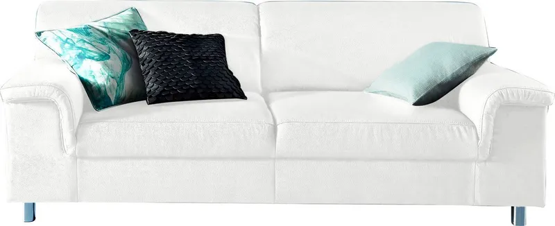 Home affaire 2,5-Sitzer Jamie zeitlos elegant, klares Design, komfortabel, Weiß, – Produktbild 3 von 5