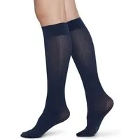 Swedish Stockings Swedish Stockings FREJA ORGANIC WOOL KNEE-HIGHS, Blau, – Produktbild 1 von 1