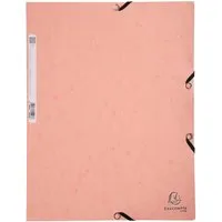 Exacompta 25 Exacompta Sammelmappen, Colorspan-Karton, 400 g/m², DIN A4, 3 Klappen, korallenrot – Produktbild 1 von 1