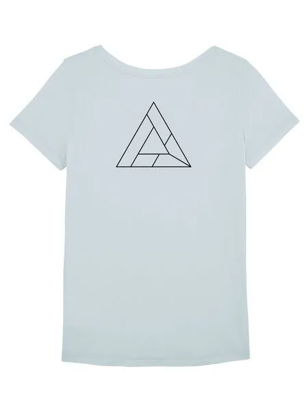 Human Family Human Family Damen Bio T-Shirt - Desires "Triangle" (weitere Farben), Babyblue, – Produktbild 1 von 4