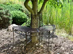 Garden Pleasure Garden Pleasure Baumbank-Hälfte aus Metall – Produktbild 1 von 1