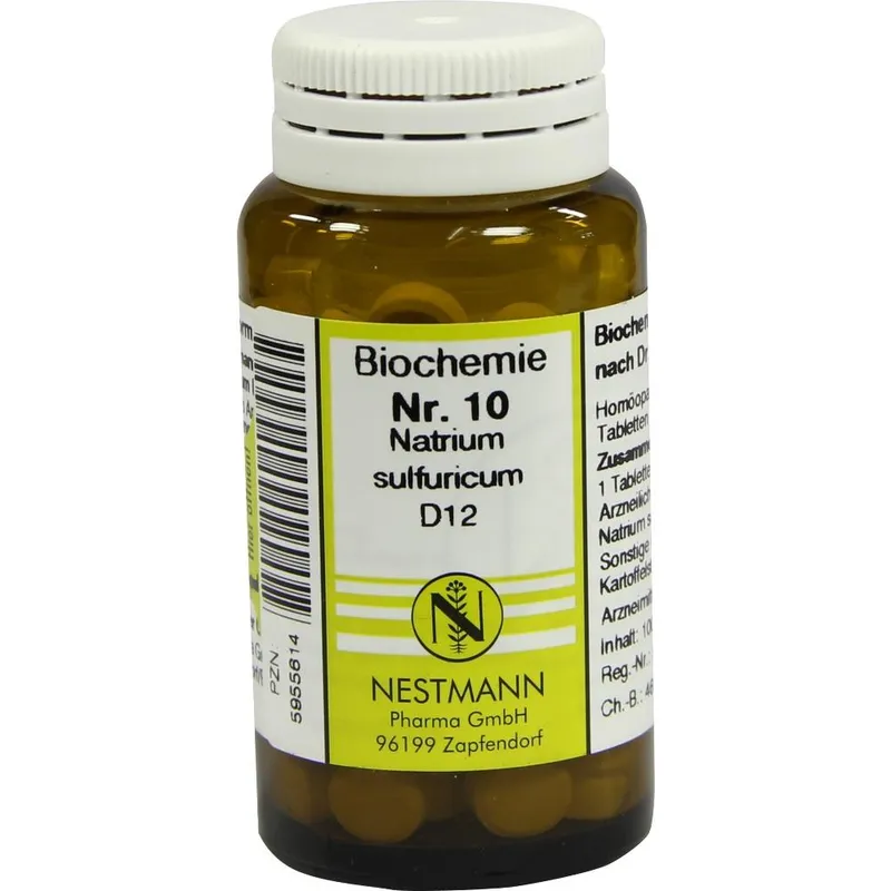 Nestmann Pharma BIOCHEMIE 10 Natrium sulfuricum D 12 Tabletten 100 St Tabletten – Produktbild 1 von 1