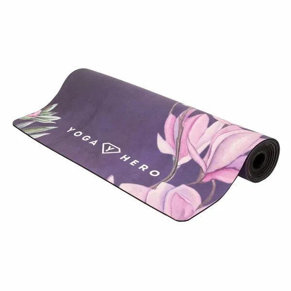 Yoga Hero Yoga Hero Yogamatte Classic 3,5mm mit Tragegurt, Magnolia (schwarz), – Produktbild 3 von 4