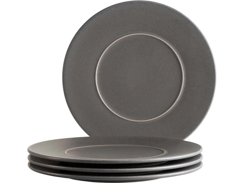 Mäser Mäser Speiseteller Set 4-tlg. "Unico" 28 cm, Anthrazit, – Produktbild 1 von 1
