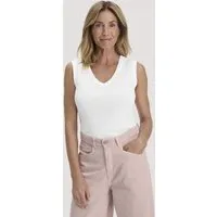 hessnatur hessnatur Softrib Top Fitted aus Bio-Baumwolle und TENCEL Modal, Naturweiss, – Produktbild 1 von 3