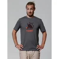 watapparel watapparel T-Shirt Unisex Cat, Anthracite, – Produktbild 1 von 1