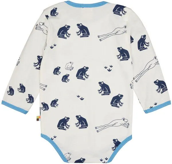 loud + proud loud + proud Babys & Kinder Body langarm Druck, GOTS-zertifiziert, Ultramarine(blau), – Produktbild 3 von 5