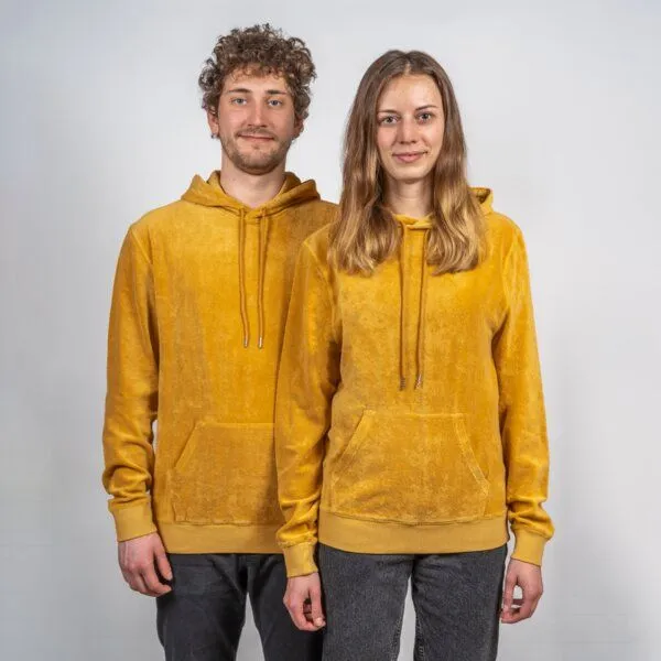 LANGBRETT LANGBRETT frottee hoodie | unisex, Curry (gelb), – Produktbild 1 von 3