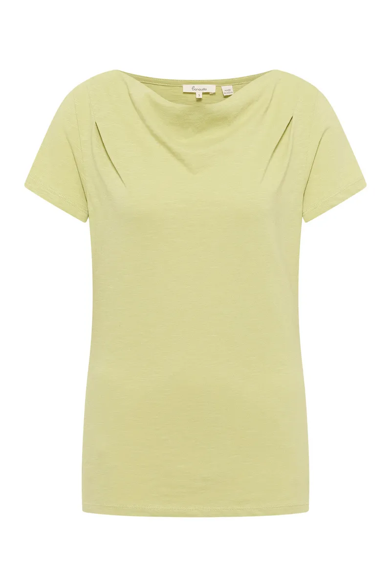 Tranquillo Jerseyshirt Giina aus Bio-Baumwolle - fennel green / S – Produktbild 1 von 2