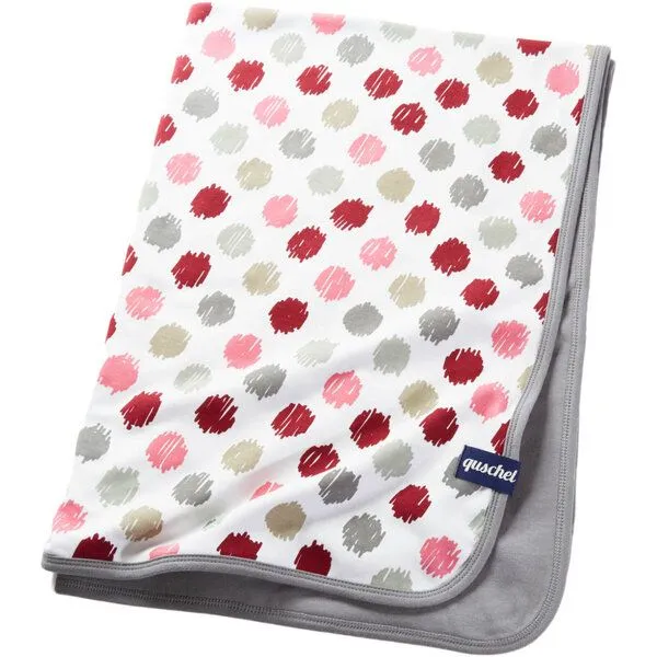 quschel quschel Babydecke Kuscheldecke 100% Bio-Baumwolle 75x100cm + Geschenkschachtel, Pink, – Produktbild 1 von 3