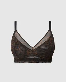 Understatement Understatement Damen vegan Bh Mesh Support Plus Dark Leopard – Produktbild 1 von 1