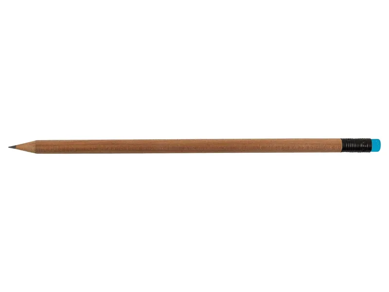 FSC-zertifizierter Bleistift 'Lightside' natur/hellblau – Produktbild 1 von 1