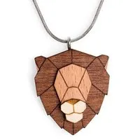 BeWooden BeWooden Halskette Löwe | Kette mit Anhänger aus Holz – Produktbild 1 von 1