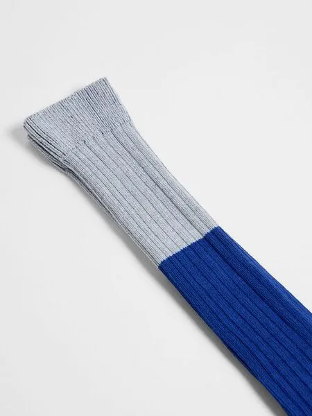 LANIUS LANIUS Kniestrümpfe aus Bio-Baumwolle, Colourblock (lila-violet), – Produktbild 2 von 3