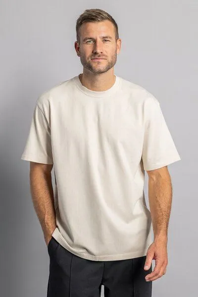 DIRTS dirts Heavy Cotton T-Shirt OVERSIZED, Oat milk, – Produktbild 2 von 4