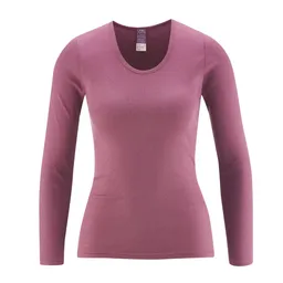 Living Crafts LIVING CRAFTS - Damen Langarm-Unterhemd - Rot (100% Bio-Baumwolle), Nachhaltige Mode, Bio Bekleidung – Produktbild 1 von 1