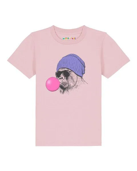 watabout.kids watabout.kids T-Shirt Kinder Gorilla Kaugummi, Cotton pink, – Produktbild 1 von 2