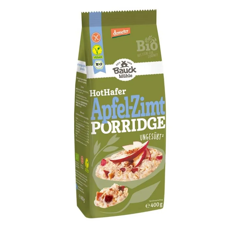 Bauck Mühle Mehl HotHafer - Apfel-Zimt Porridge 400g – Produktbild 1 von 1