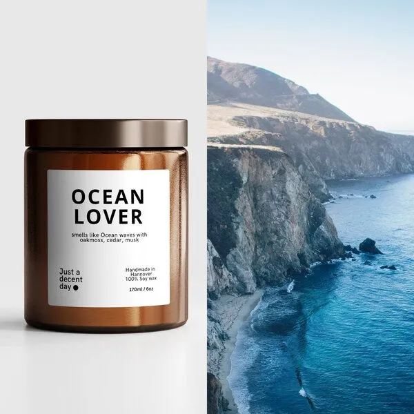 Just a decent day Just a decent day Ocean Lover - Duftkerze - Handmade - Sojawachs – Produktbild 4 von 4