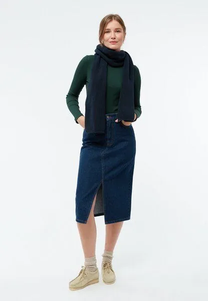 Givn Berlin Givn Berlin Jeansrock GBKARLOTTA aus Bio-Baumwolle, Dark blue, – Produktbild 1 von 3