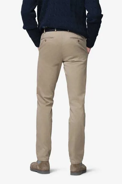 Meyer MEYER PIMACOTTON SATIN CHINO, Beige (beige), – Produktbild 3 von 4