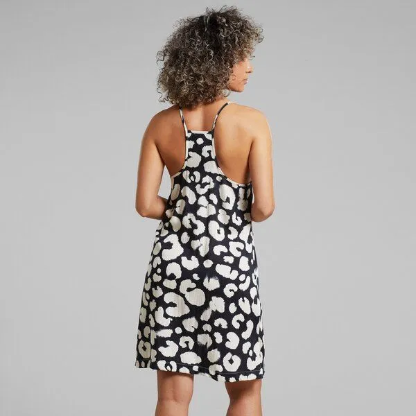 Dedicated DEDICATED Kleid Kulla - Painted Leopard Black – Produktbild 3 von 3