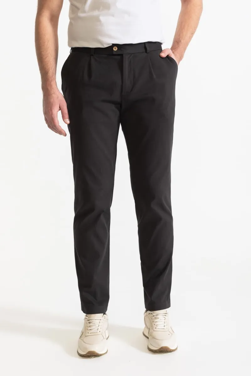 De IONESCU De IONESCU Herren vegan Hose Chesler, Dunkelgrau, – Produktbild 2 von 2