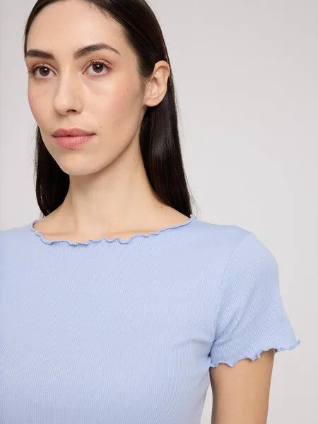 Mazine Mazine Babylock Hems T-Shirt - aus Bio-Baumwolle, Cloud blue (blau), – Produktbild 3 von 3