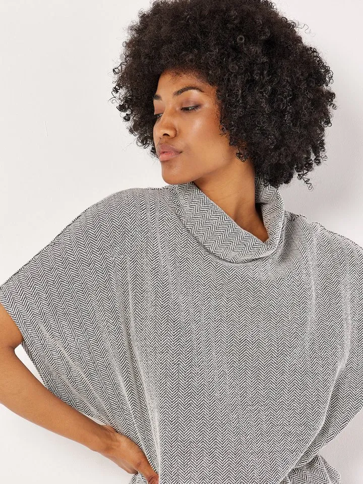 Apricot Apricot Fledermausshirt Chevrondesign mit Fledermausärmeln, Schwarz, – Produktbild 2 von 4