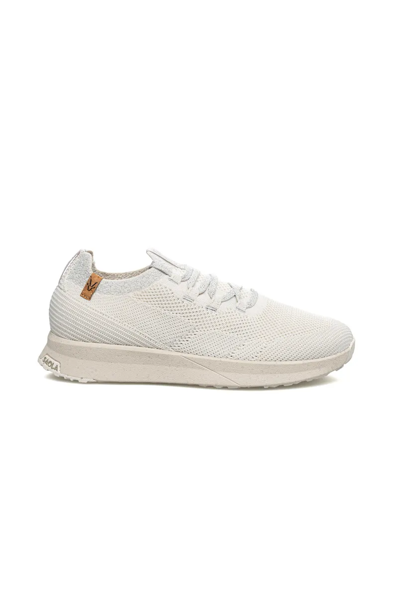 SAOLA SAOLA Damen vegan Sneaker Damen Tsavo 3 Weiß Silber, Weiß, – Produktbild 1 von 2