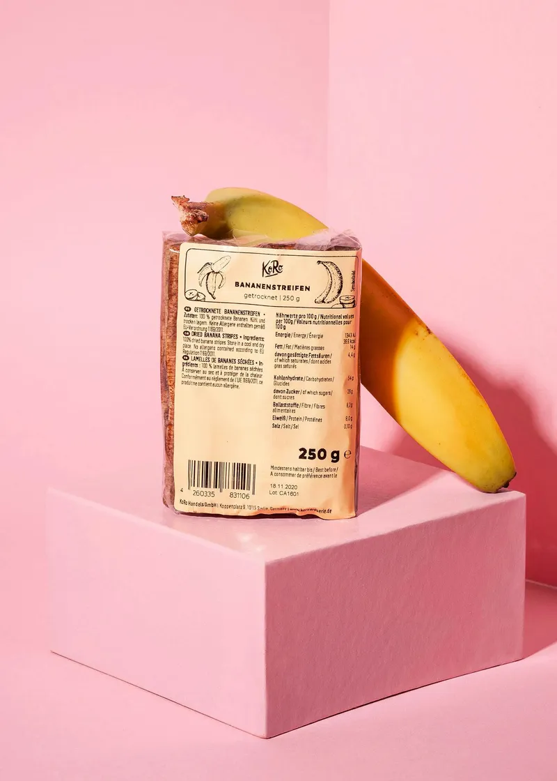 KoRo Getrocknete Bananenstreifen 250 g – Produktbild 2 von 5