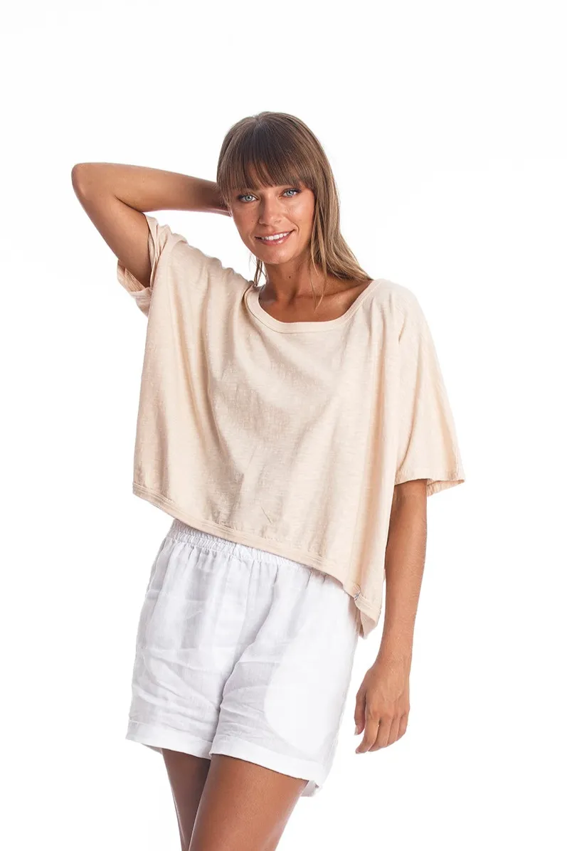 RAVENS VIEW IBIZA RAVENS VIEW IBIZA Damen vegan Top Square Sand, Beige, – Produktbild 2 von 2