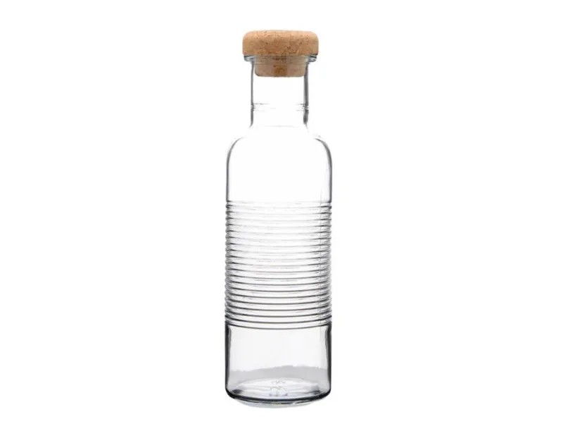Pasabahce Pasabahce Trinkflasche HOOP Flasche aus Glas mit einem Bambusdeckel Transparent 1 Liter – Produktbild 1 von 3