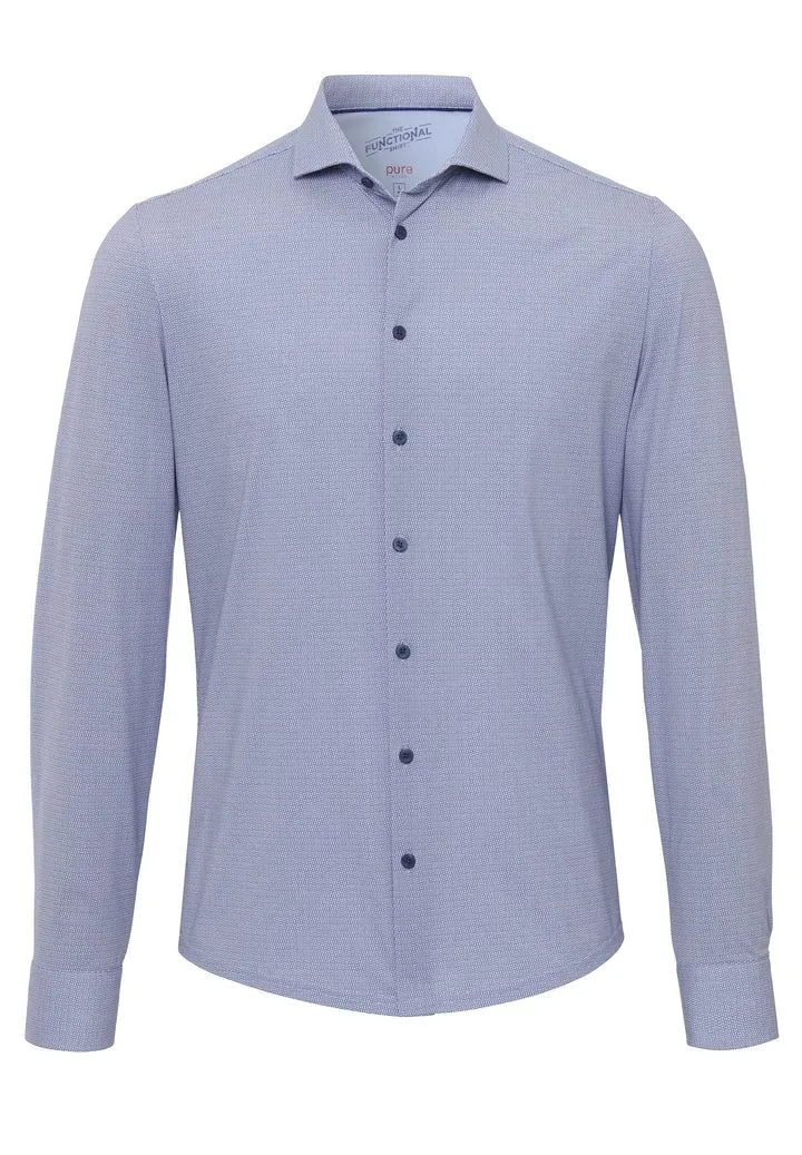 Pure Pure The Functional Shirt Druck Blau - Größe 36, Blau, – Produktbild 2 von 4