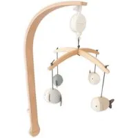 Bamboom Musik Mobile aus Buchenholz mit Fischen blau Höhe ca. 65 cm – Produktbild 1 von 1