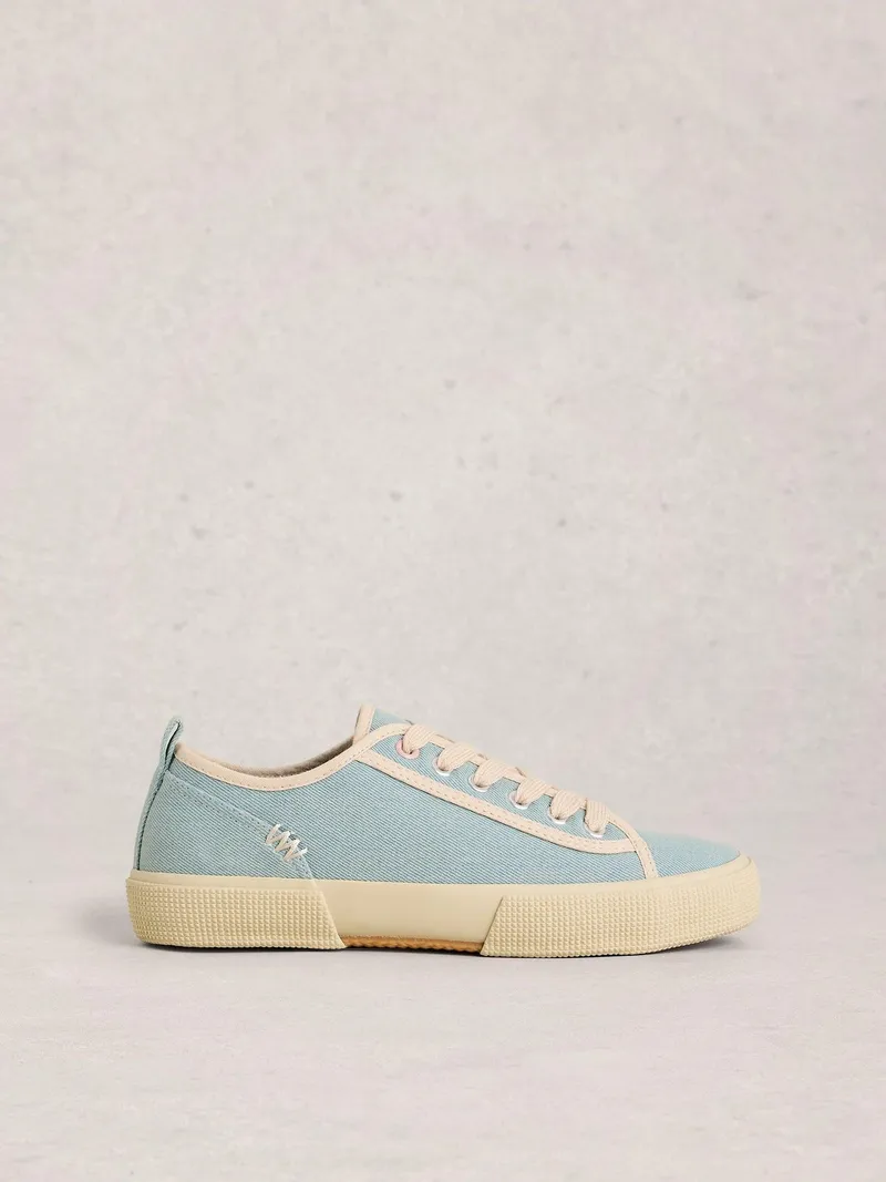 White Stuff Stoffsneaker Pippa - 41, Chambray blau, – Produktbild 1 von 3