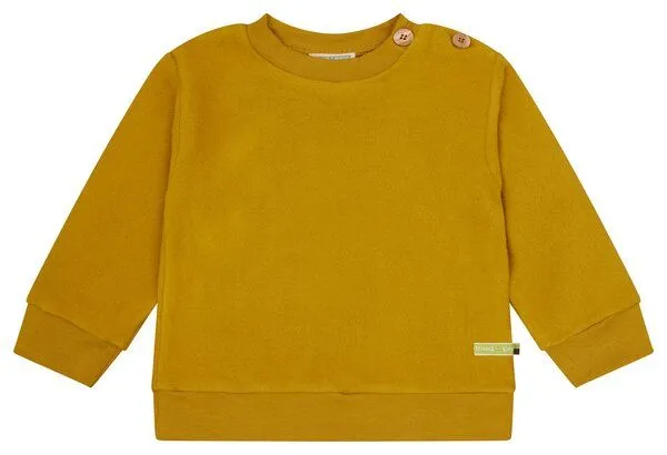 loud + proud loud + proud Babys & Kinder Fleece-Sweatshirt, GOTS-zertifiziert, Curry(gelb), – Produktbild 2 von 2