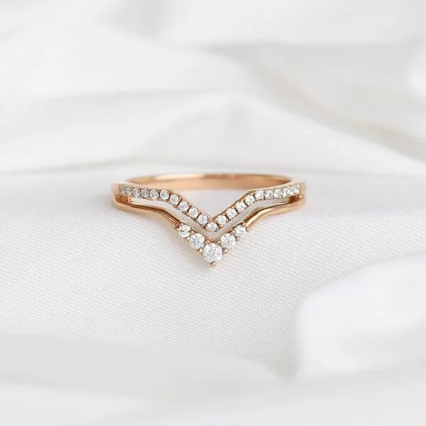 Eppi Eppi Ausgeschnittener Ring mit Lab Grown Diamanten Themba, Gelb, – Produktbild 1 von 4